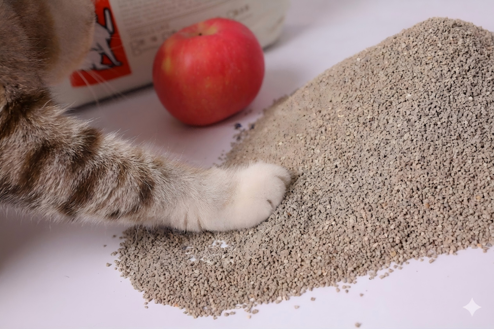 2.0mm Apple Scented Activated Charcoal Bentonite Cat Litter1 2.0mm Apple Scented Activated Charcoal Bentonite Cat Litter1