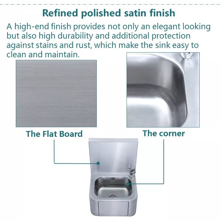 surface finish of hand sink surface finish of hand sink
