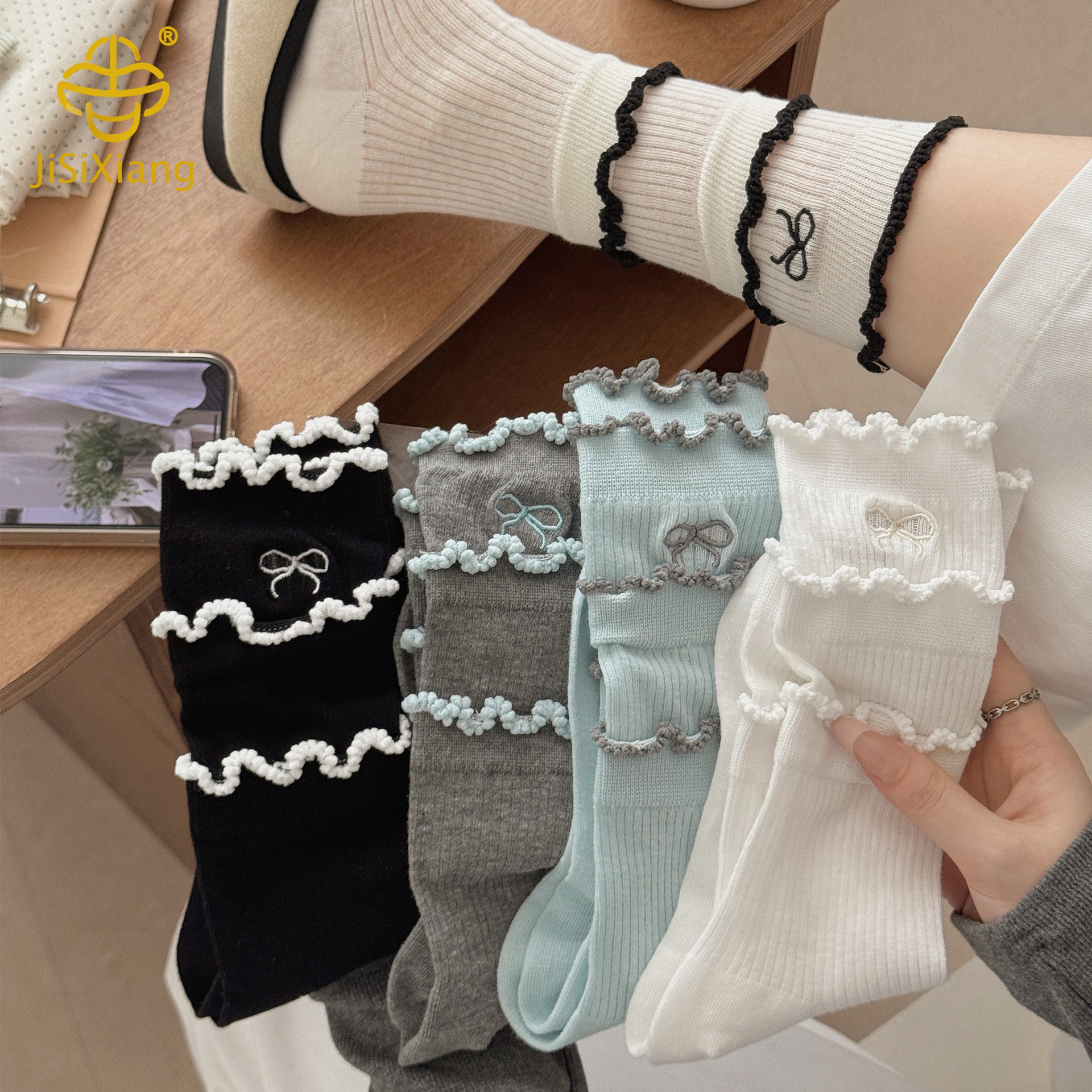 Middle tube mesh socks Middle tube mesh socks