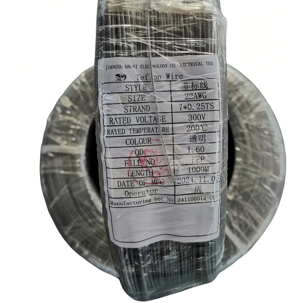 TEFLON WIRE 22# FEP TRANSPARENT TEFLON WIRE 22# FEP TRANSPARENT