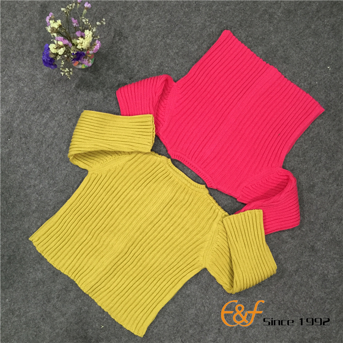Convex ribs Knitted Sweater Two Color Convex ribs Knitted Sweater Two Color