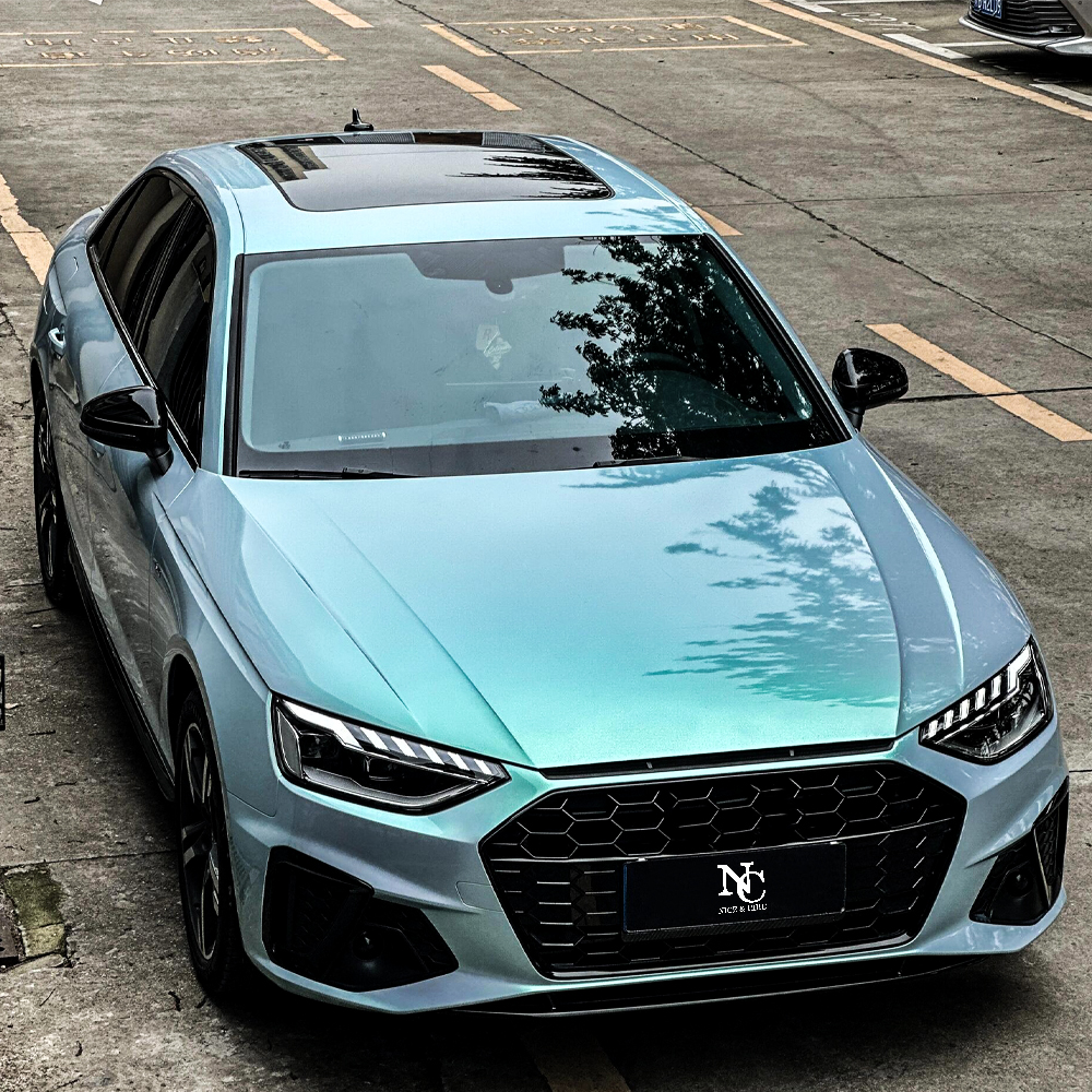 Mermaid Blue Charm Green Car Wrap Mermaid Blue Charm Green Car Wrap