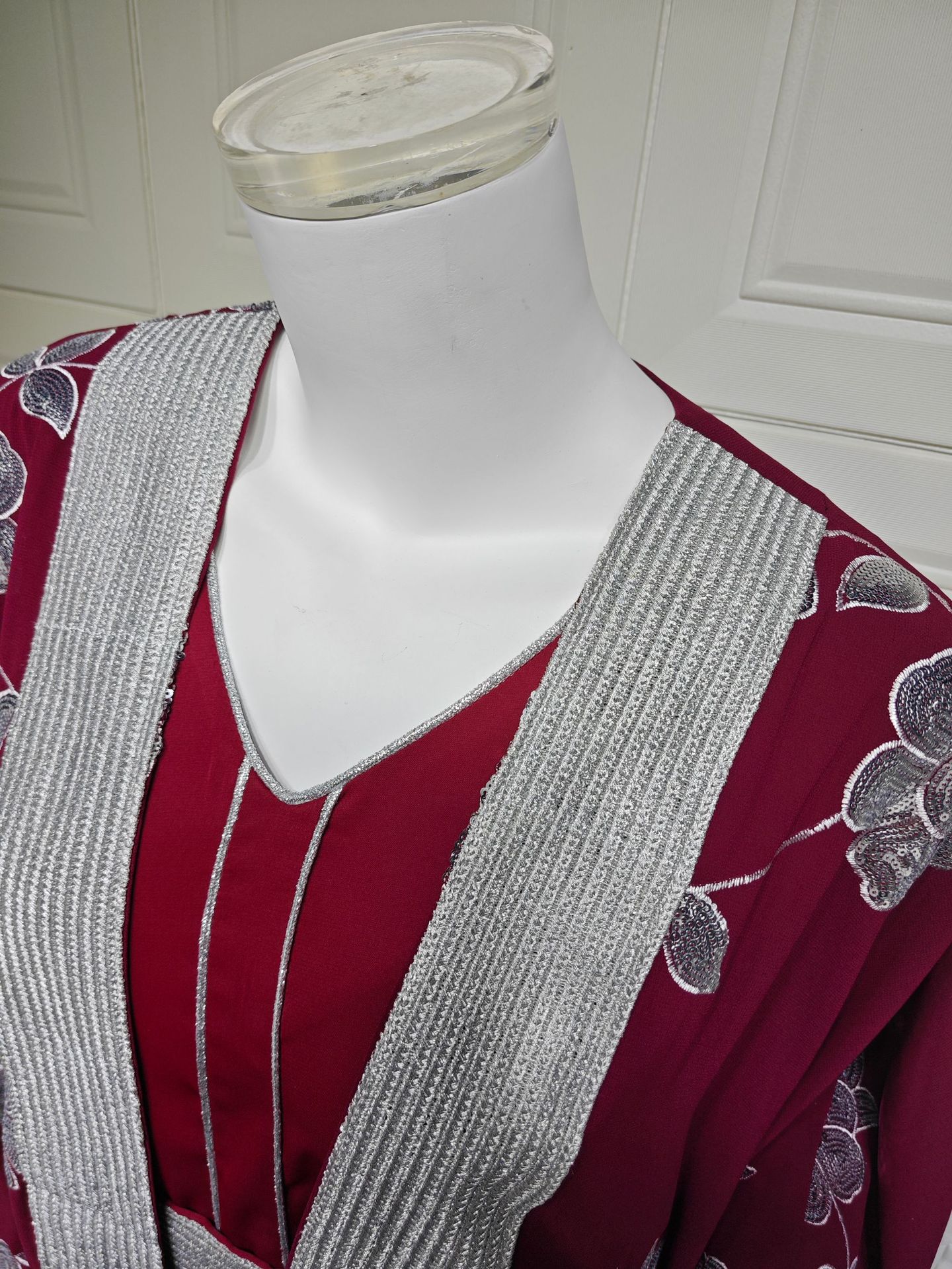 Abaya Jalabiya Dress 2 Pieces Set AB462 (9) Abaya Jalabiya Dress 2 Pieces Set AB462 (9)
