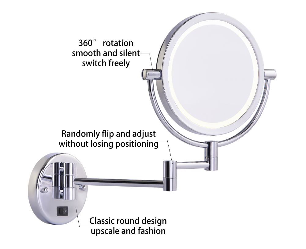 Tilt bathroom mirror