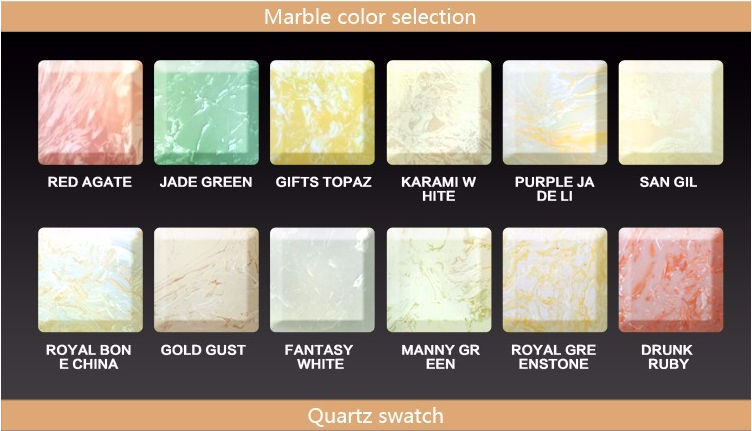 6 Marble Color Options