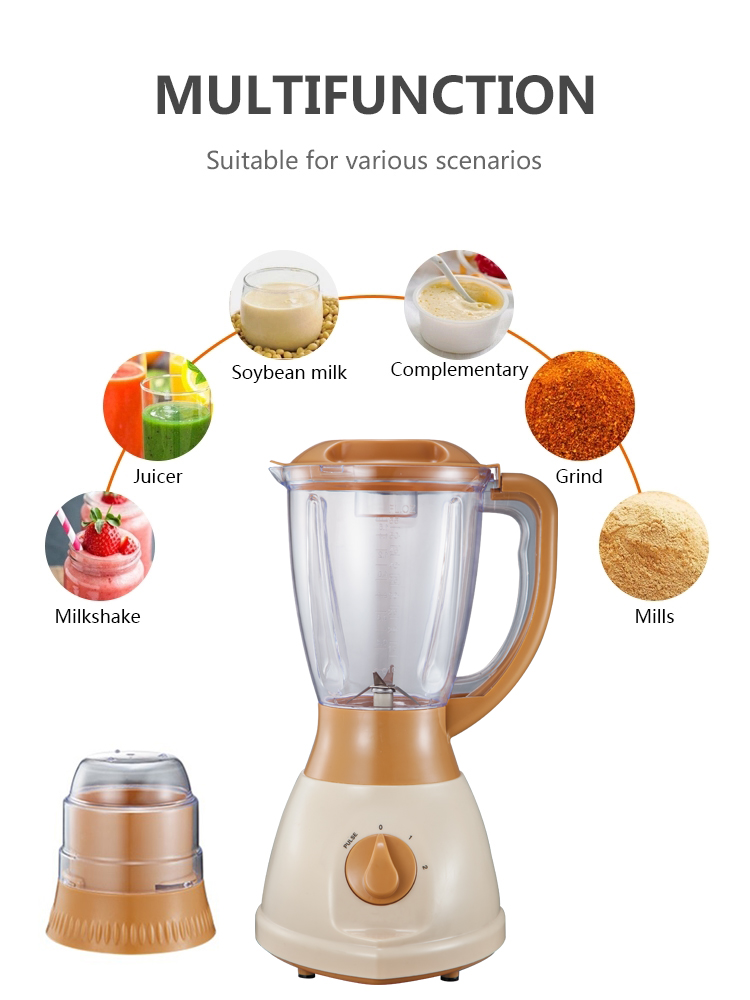 Máquina de moer espremedor liquidificador de cozinha de 2 velocidades 2 Speeds Kitchen Blender Juicer Grinder Machine