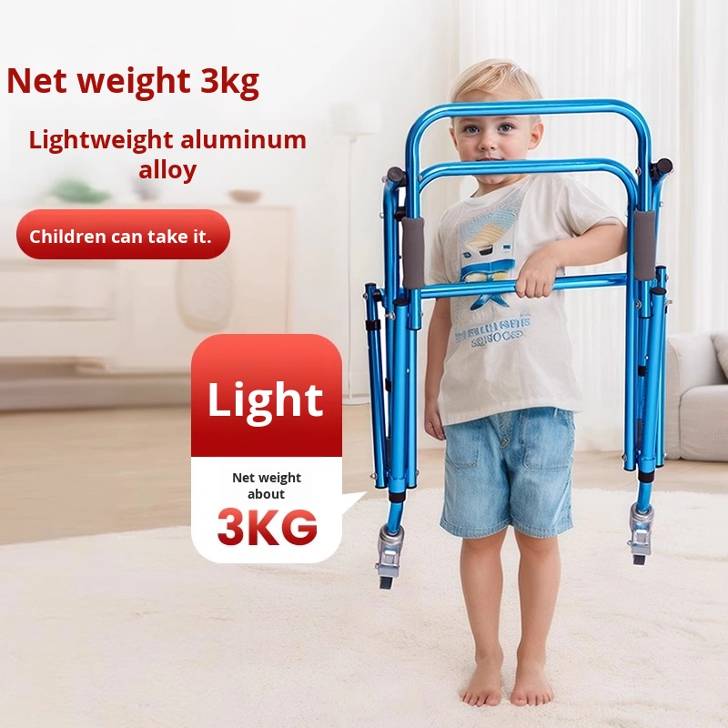 Children's Four-Leg Anti-Slip Foldable Walker & Rollator Single Leg Anti-Fall Hand Push Aid Stand Alone Safety Mobility Device2 Children's Four-Leg Anti-Slip Foldable Walker & Rollator Single Leg Anti-Fall Hand Push Aid Stand Alone Safety Mobility Device2