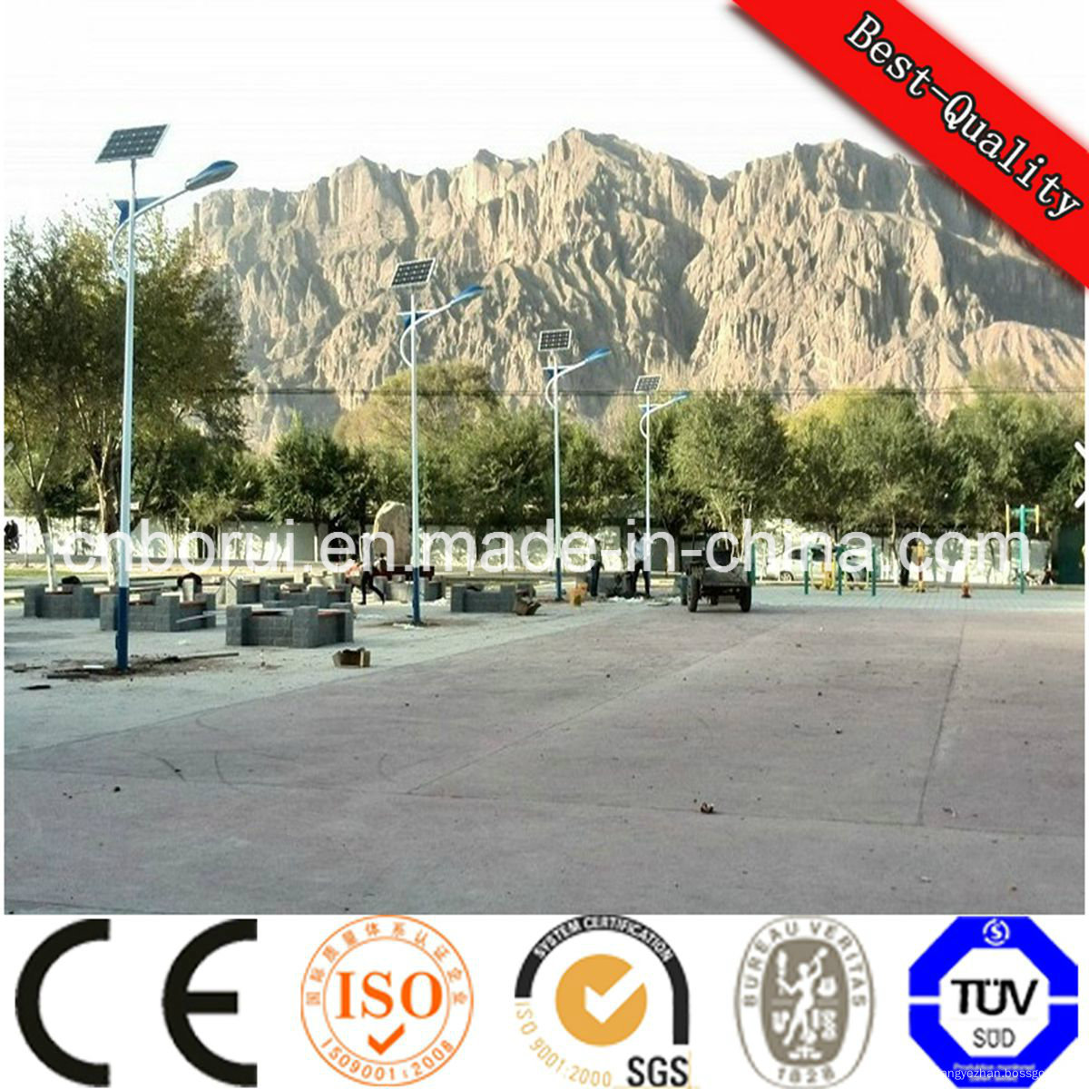 Decorative Solar Street Light Fittings For Parks And Gardens China