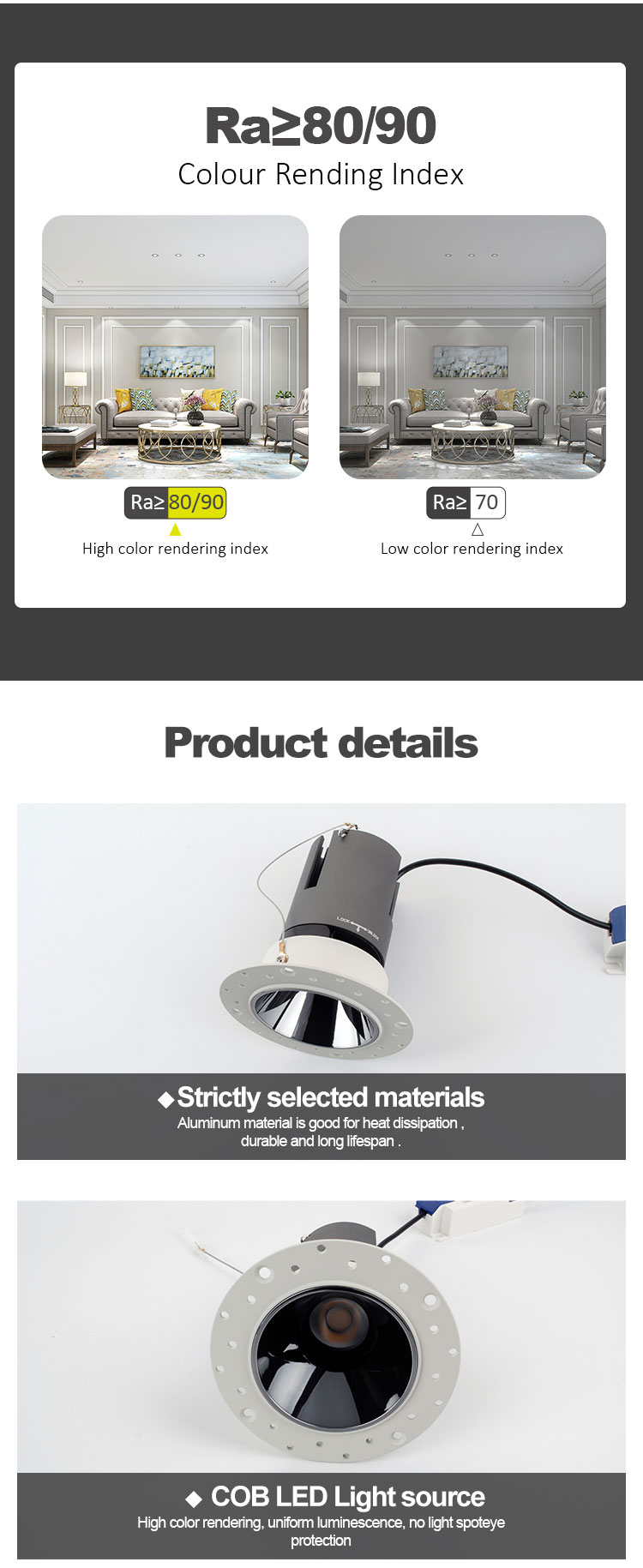 Trimless Adjustable Recessed LED Downlight Trimless Adjustable Recessed LED Downlight