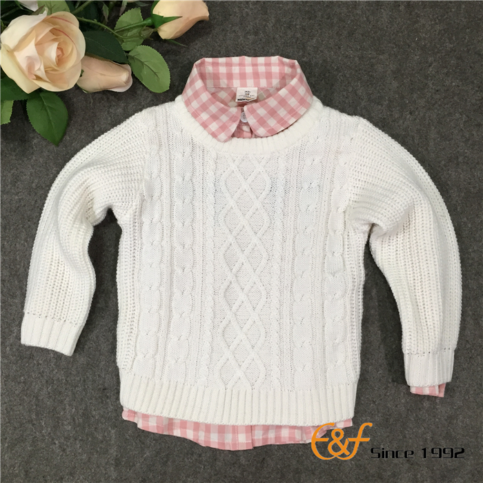 Pure Color Pullover Sweater for Girl Pure Color Pullover Sweater for Girl