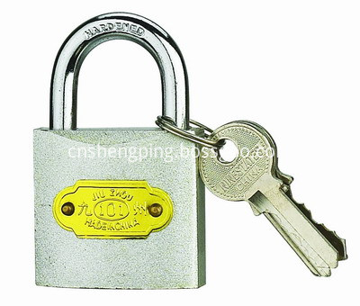 COLOUR IRON PADLOCK-SILVER-400