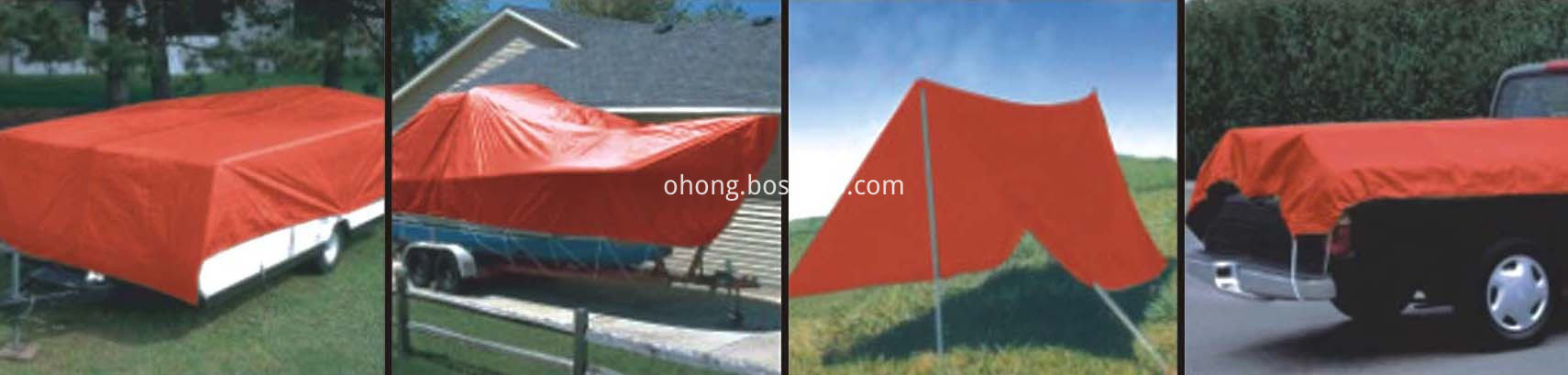 Red Tarpaulin Cover