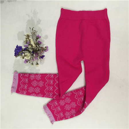 jacquard elastic long pants