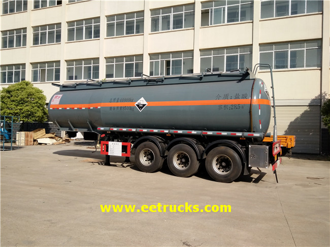 28500 Litres 30T Hydrochloric Acid Trailer Tankers 28500 Litres 30T Hydrochloric Acid Trailer Tankers