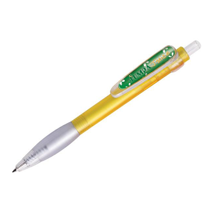 plastic pen with dome clip