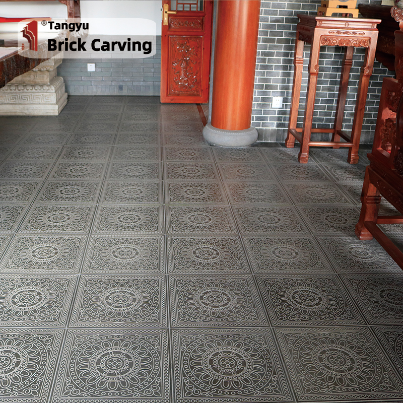 Cement antique tiles with Tang Dynasty pattern Cement antique tiles with Tang Dynasty pattern
