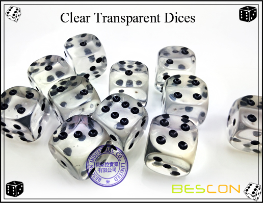 Klare transparente Würfel-2 Clear Transparent Dices-2