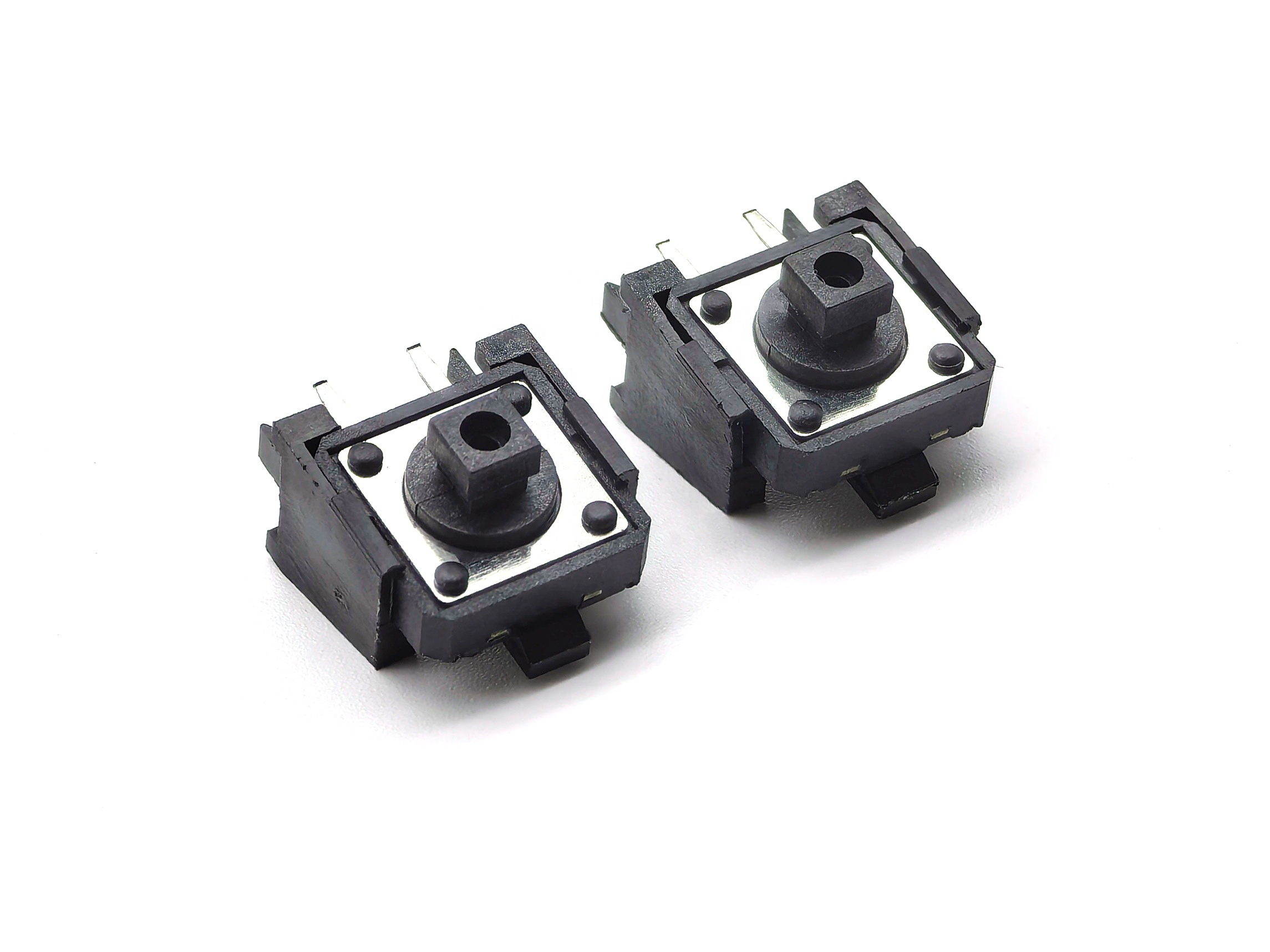 TACT SWITCH 12X12mm 4P Right Angle DIP H5mm Black Handle TACT SWITCH 12X12mm 4P Right Angle DIP H5mm Black Handle