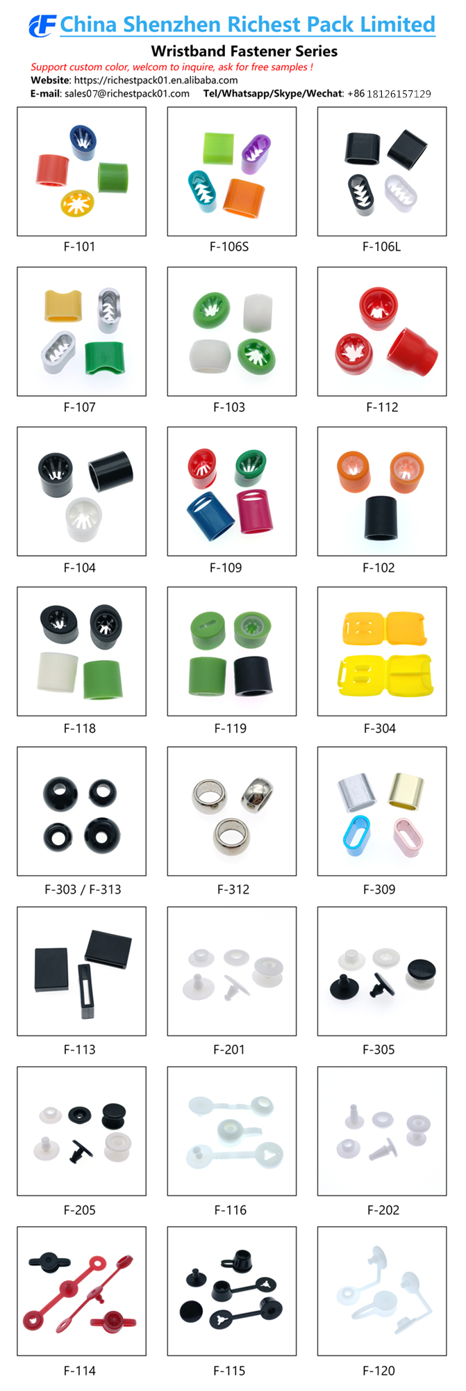 série de serrure de bracelet wristband lock series