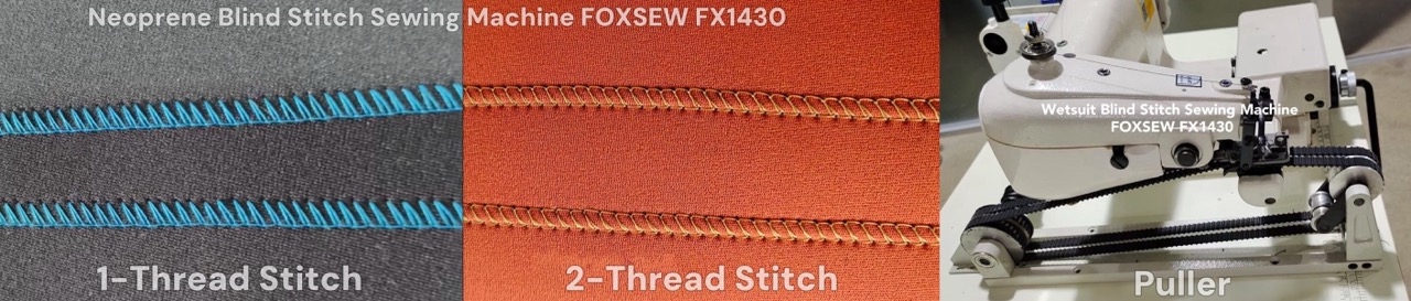 Neoprene Wetsuits Blind Stitch Sewing Machine FOXSEW FX1430 -1 Neoprene Wetsuits Blind Stitch Sewing Machine FOXSEW FX1430 -1