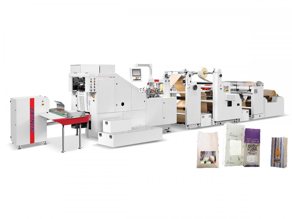 Automatische Hochgeschwindigkeits-Papiertüten-Maschine mit Fenster Automatic High Speed Paper Bag Machine With Window