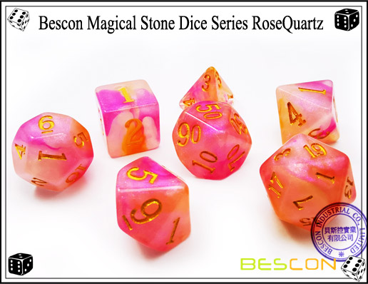 RoseQuartz Dice-2 RoseQuartz Dice-2