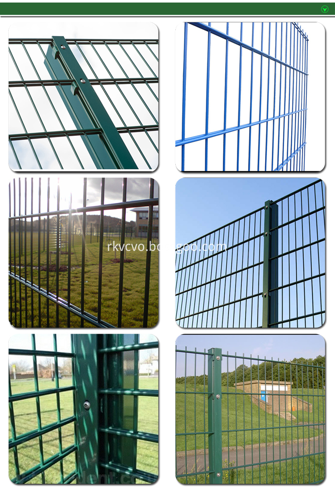 Welded wire mesh fence