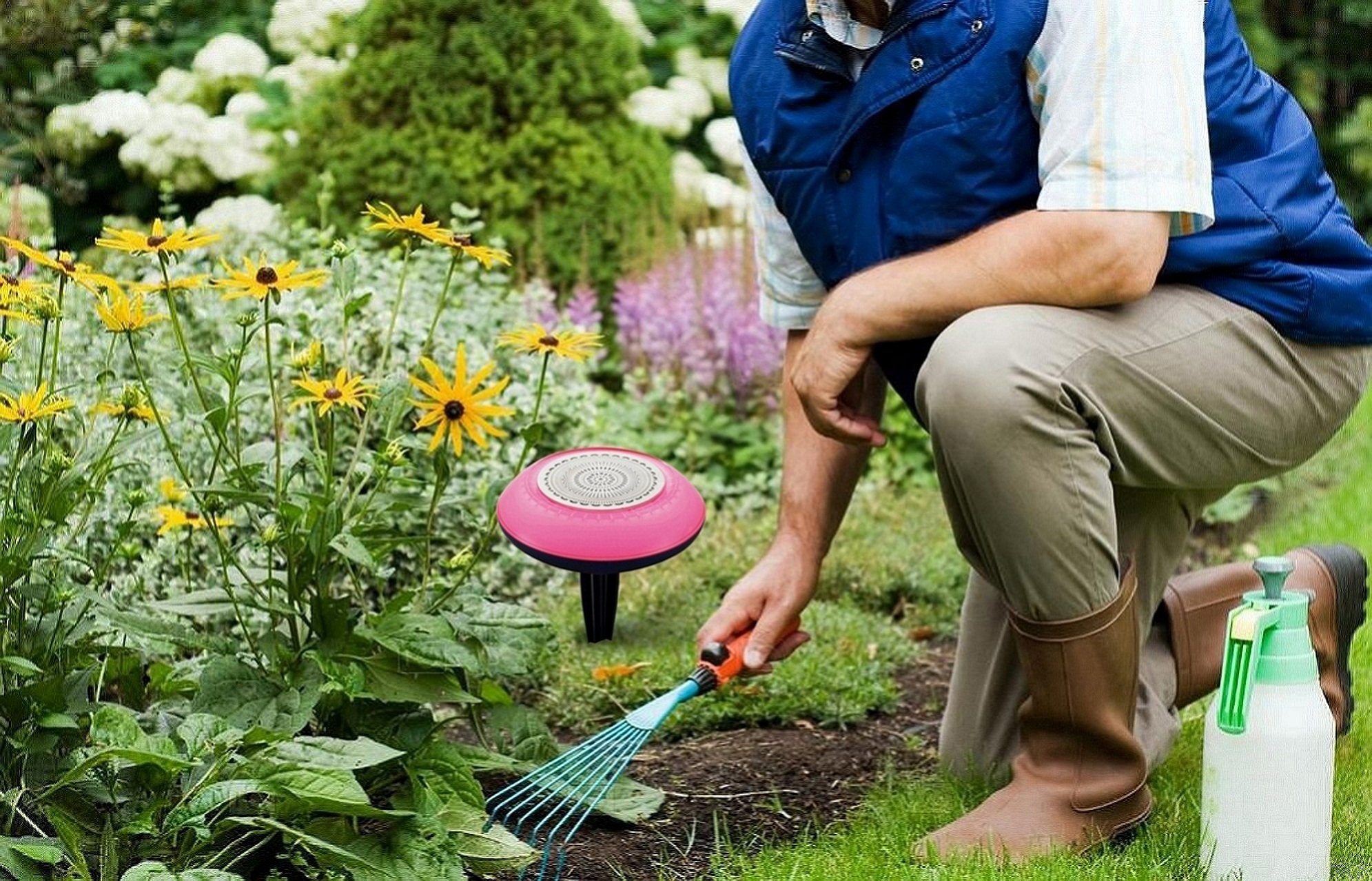 Garden speaker with light (3)