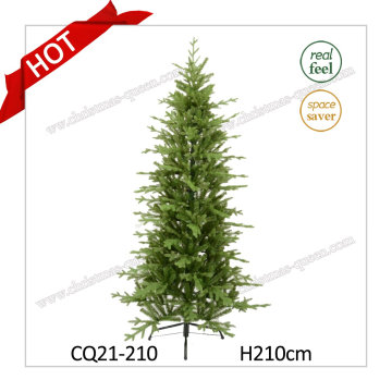 H210cm Kennedy Fir Narrow Plastic Christmas Tree With Real Feel And Competitive Price H210cm Kennedy Fir Narrow Plastic Christmas Tree With Real Feel And Competitive Price