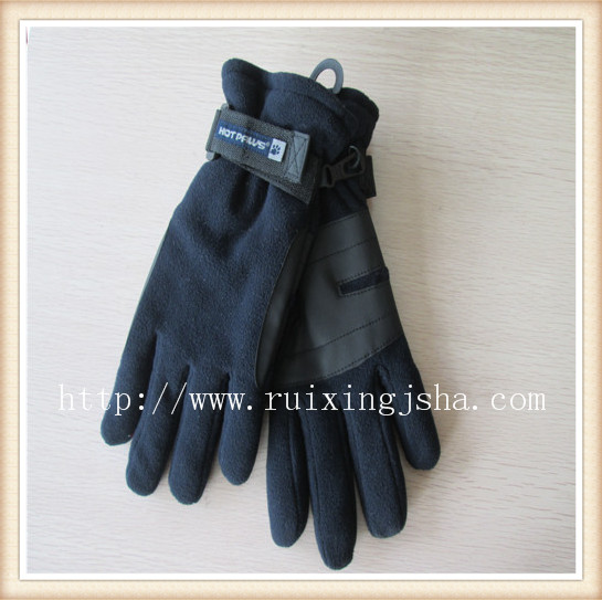 men fleece pu palm gloves men fleece pu palm gloves