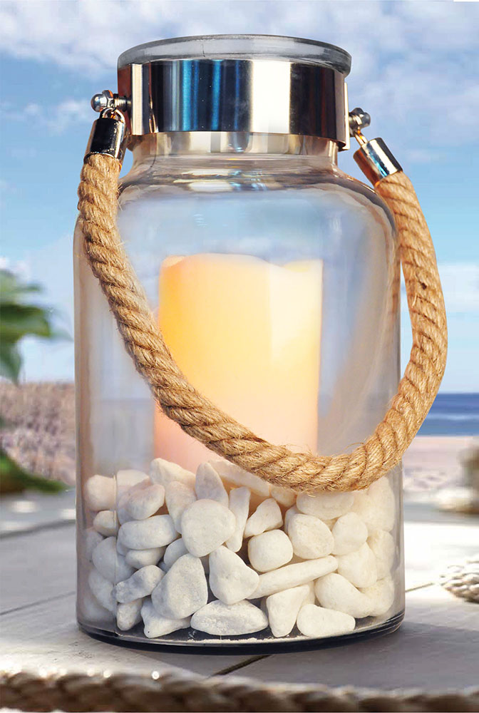 Lumière de lanterne en verre Glass Lantern Light
