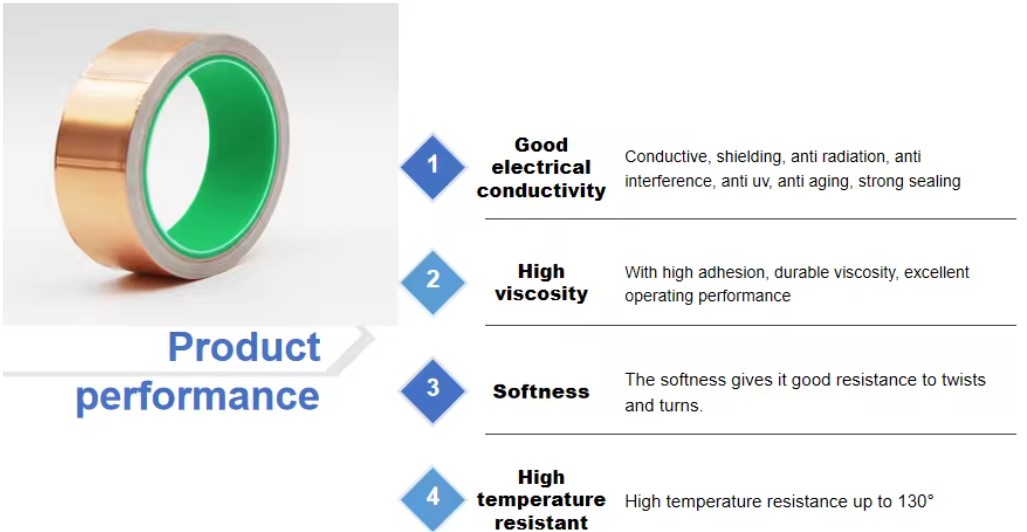 Single conductive copper foil tape Single conductive copper foil tape
