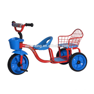 China 2016 Preiswerter Heisser Verkauf Bunter Plastikbaby Scherzt Dreirad Zwilling Dreirad Baby Trike Dreirad Mit Rucksitz Fur Philippinen Hersteller