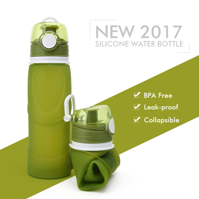 Amabhodlela Amanzi Angenakwenzeka Foldable Collapsible Water Bottles