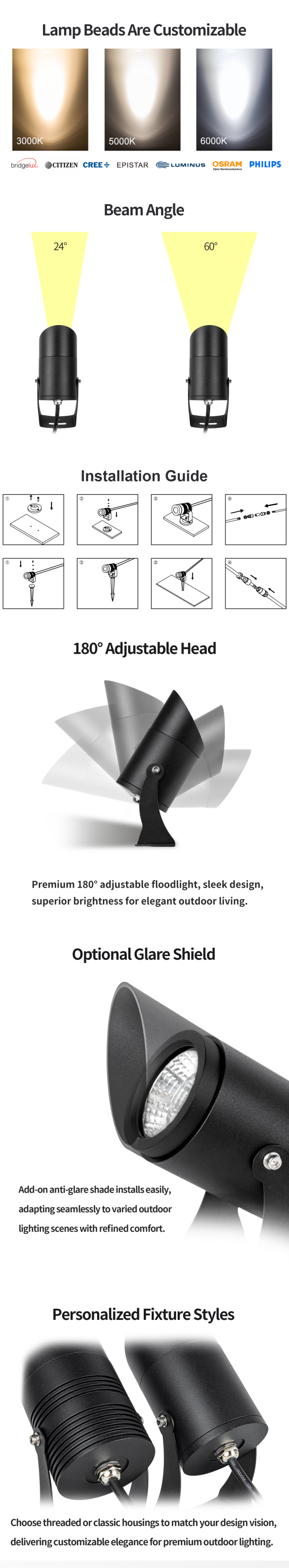 garden landscape spike light garden landscape spike light