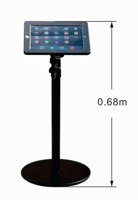 TAMANHO DO STAND DO PISO DE IPAD 2 IPAD FLOOR STAND SIZE 2