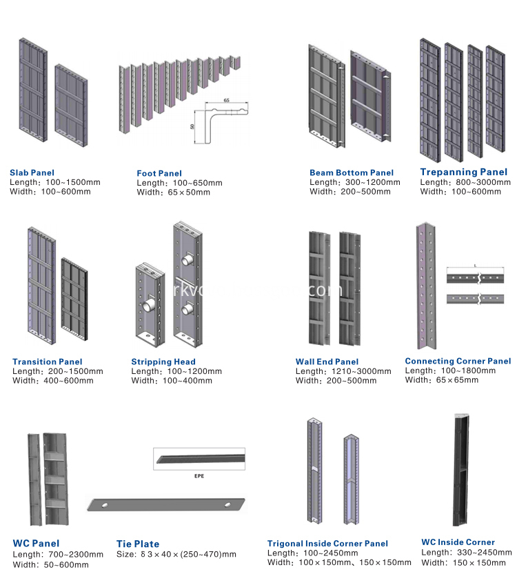 Aluminum formwork panel factory