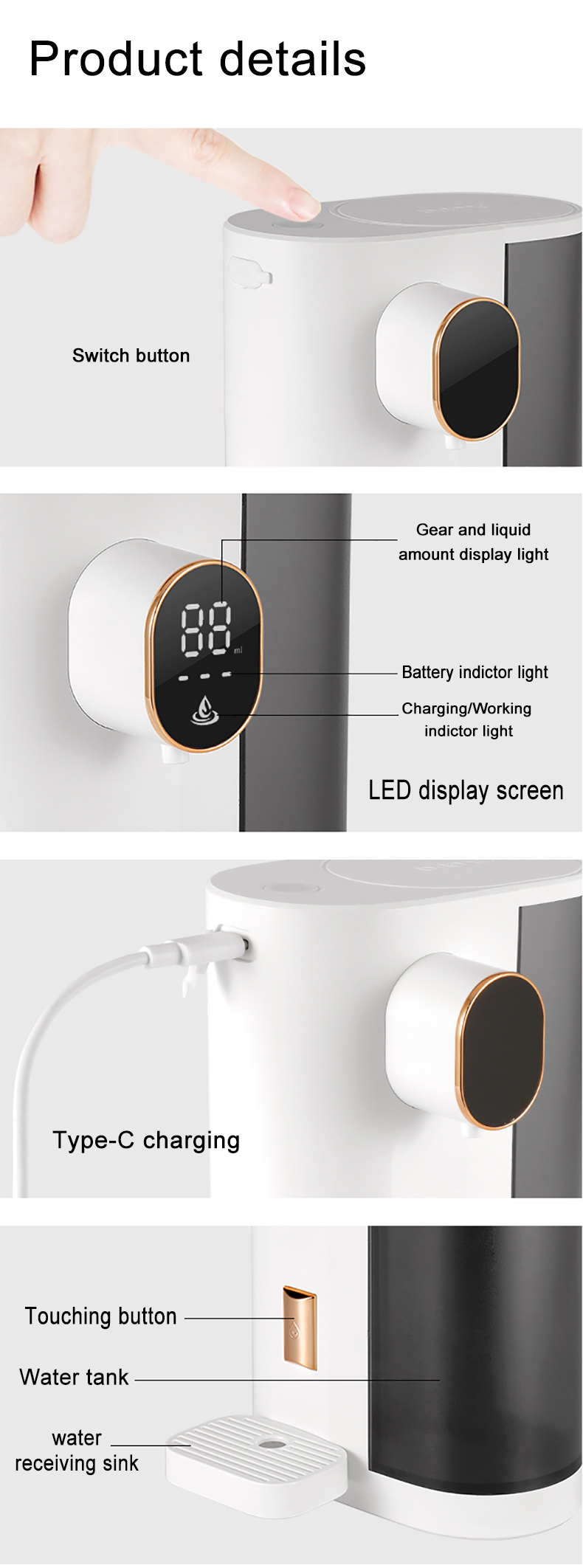 China Rechargeable Electric Mouthwash Dispenser China Rechargeable Electric Mouthwash Dispenser