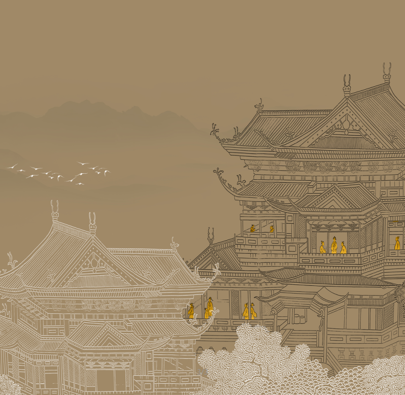 Chinese style diagram Chinese style diagram