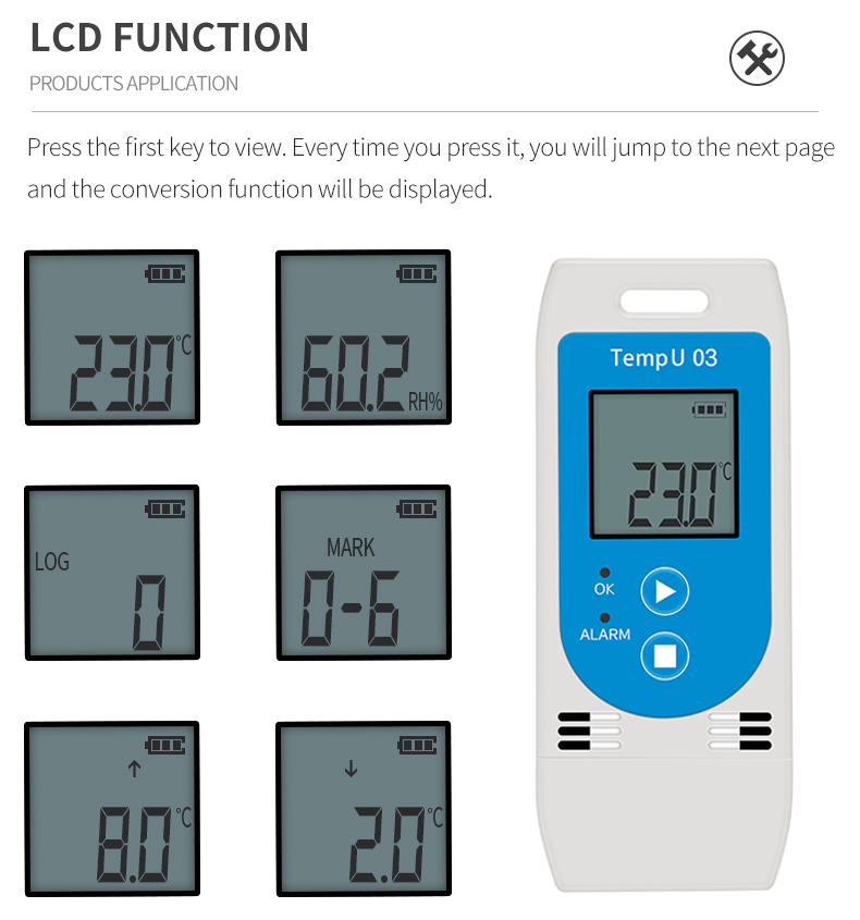 Tempu03 Temp & Rh Portable USB Data Logger Tempu03 Temp & Rh Portable USB Data Logger