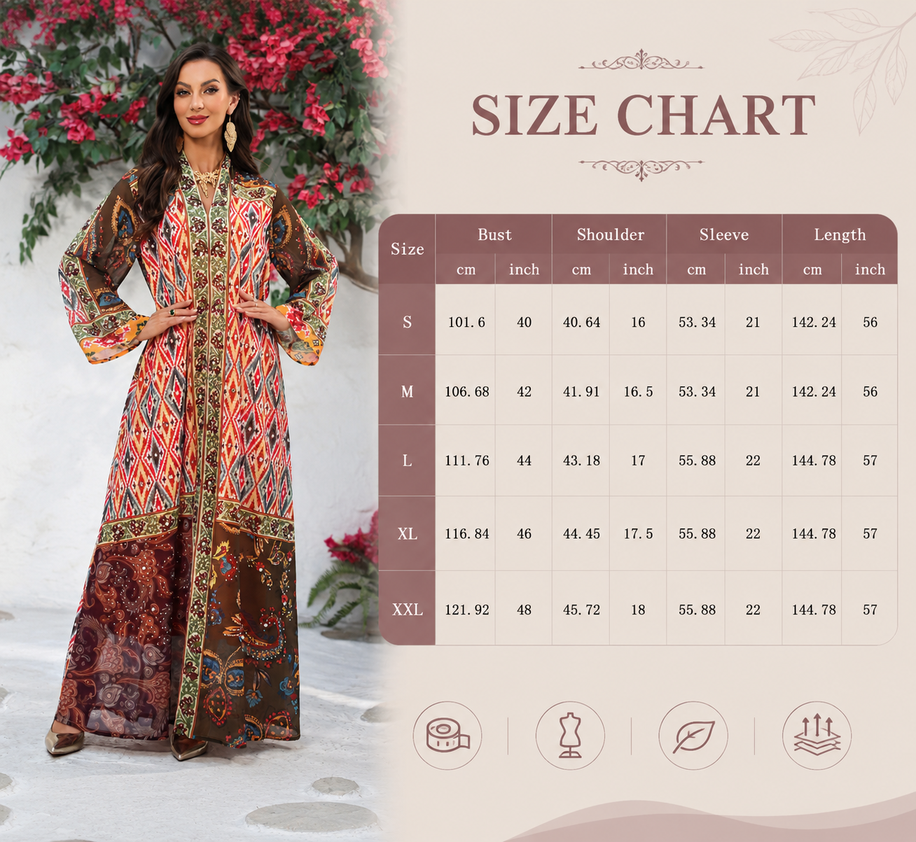 Printed Chiffon Maxi Dress Abaya Printed Chiffon Maxi Dress Abaya