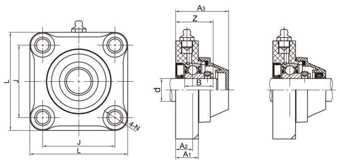Edelstahllager WP-SSBF200 Serie Stainless Steel Bearings WP-SSBF200 Series