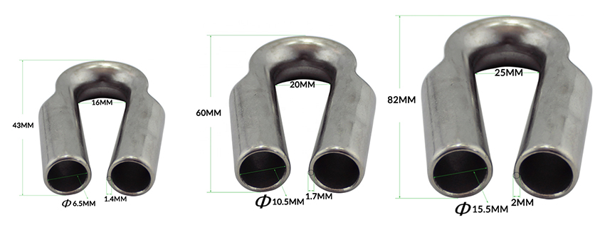 Detalles del tubo dedal Tube Thimble Details