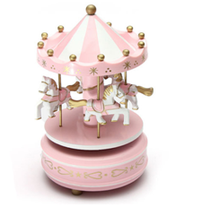 new style wooden carousel music box