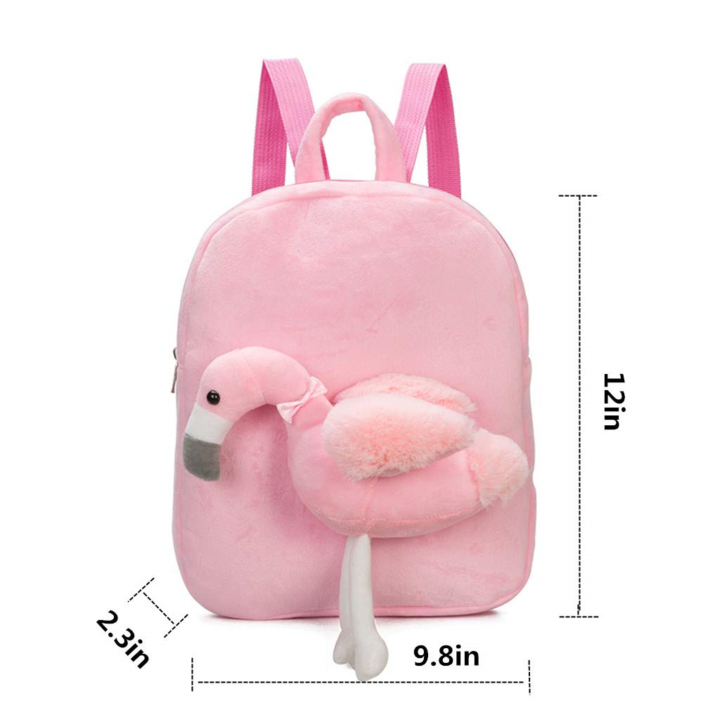 Cute Flamingo Plush Backpack 3 Cute Flamingo Plush Backpack 3