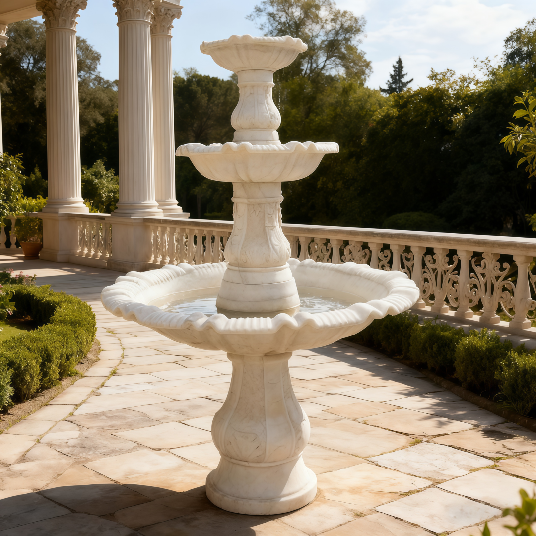 CourtyardMarbleFountainLandscape CourtyardMarbleFountainLandscape