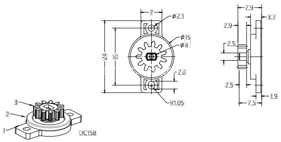 Plastic Gear Damper For Furniture Plastic Gear Damper For Furniture