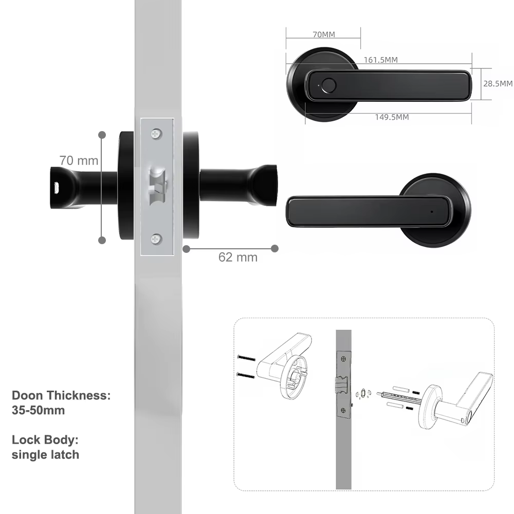9 password handle lock 9 password handle lock