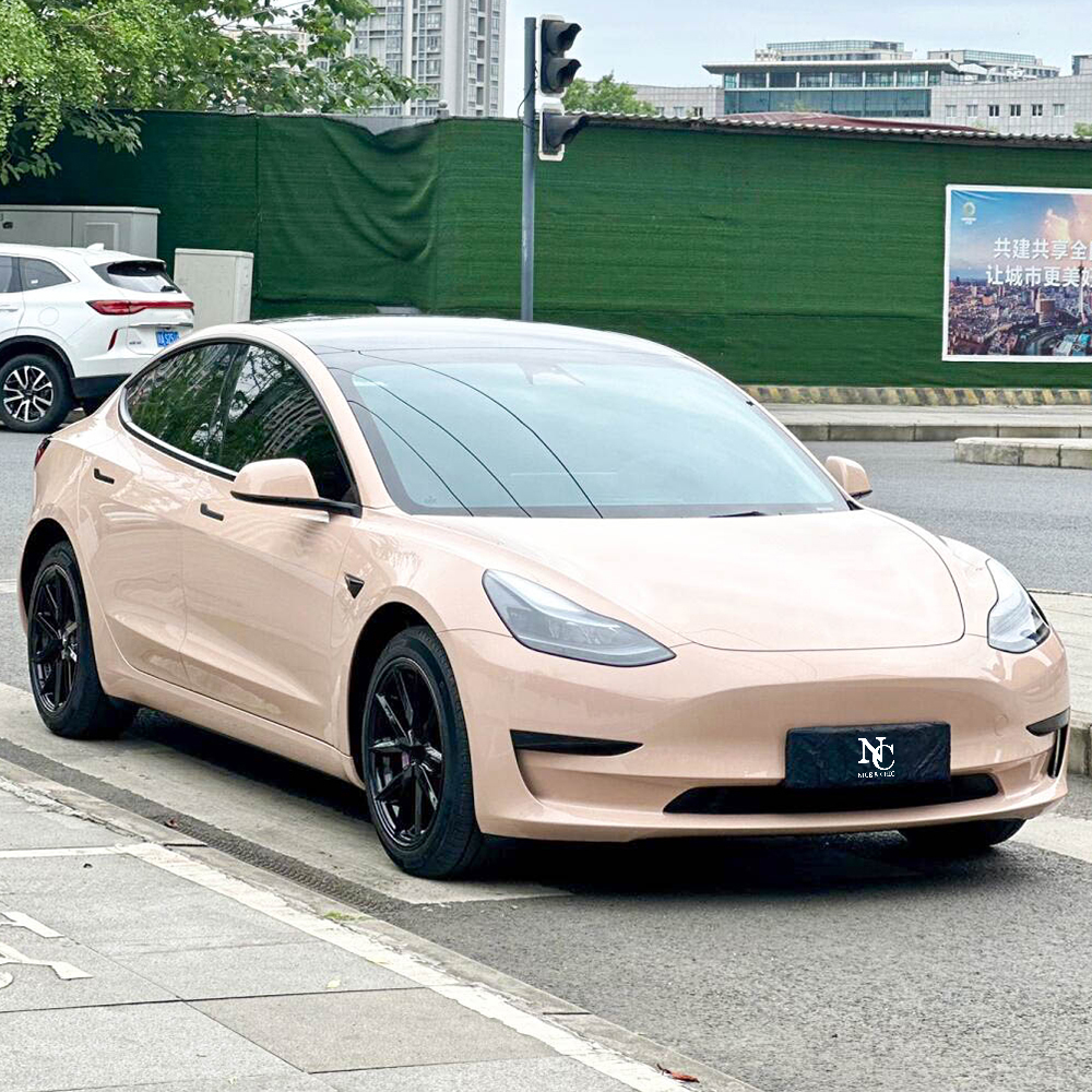 Platinum Milky Coffee wrap for car Platinum Milky Coffee wrap for car