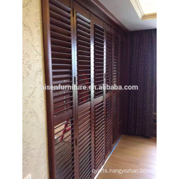 China Leading Brand Pvc Shutter Horizontal Wood Louver Plantation